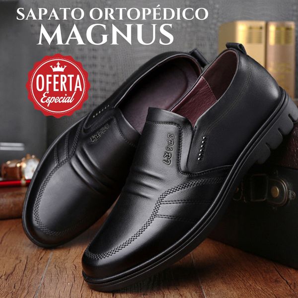 Sapato Ortopédico Dois Pares (PRETO e MARROM)