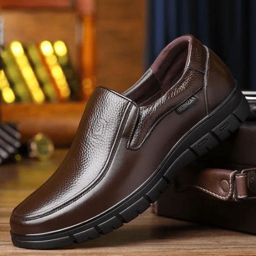 Sapato Comfort Ícarus DOIS pares (Marrom e Preto) + Brinde Carteira e Cinto